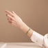 Bracelet Love en verre Firefly en argent sterling 925 vert x rose
